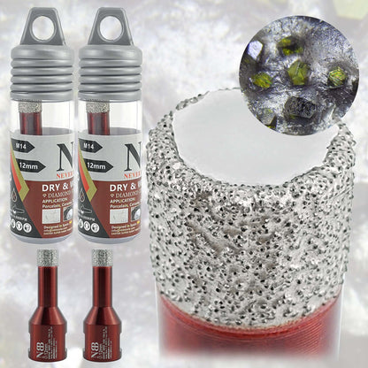 Foret diamanté NBB, fraise diamantée M14, foret à carottage diamanté pour perçage à sec et à l'eau dans la porcelaine dure, la céramique, le carrelage, le granit, le marbre, pour meuleuse d'angle