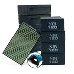 Disque de ponçage diamanté manuel NBB pour le ponçage ou le polissage, bloc de ponçage/polissage diamanté avec support en éponge flexible pour le meulage de la pierre, du granit, de la céramique, du carrelage, du verre, du bois et du métal
