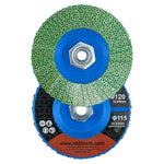 NBB Rueda de láminas con diamante Disco de láminas de diamante completo con M14 brida ideal para lijado pulido de cerámica gres porcelánico piedra bordes y biseles con amoladora