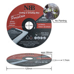 NBB 3-in-1 Geschweißte Diamantscheibe zum Schneiden und Schleifen von Granit, Marmor, Fliesen, Keramik, Porzellan, Stein, Metall und Fiberglas für Winkelschleifer