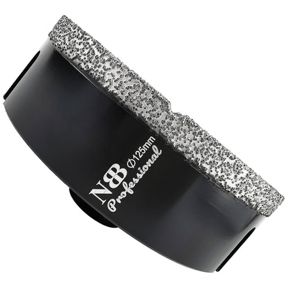 NBB Broca de diamante soldada al vacío con M14, para taladrar en seco y en húmedo profesionalmente en porcelana dura, cerámica, baldosas, granito, mármol, rápida, para Amoladora Angular(PRO EAVBDDBM)