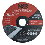 NBB 3-in-1 Geschweißte Diamantscheibe zum Schneiden und Schleifen von Granit, Marmor, Fliesen, Keramik, Porzellan, Stein, Metall und Fiberglas für Winkelschleifer