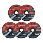 NBB 3-in-1 Geschweißte Diamantscheibe zum Schneiden und Schleifen von Granit, Marmor, Fliesen, Keramik, Porzellan, Stein, Metall und Fiberglas für Winkelschleifer