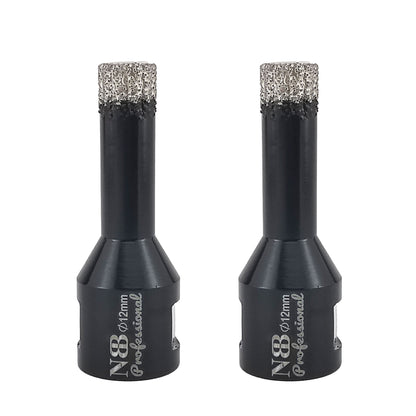NBB Broca de diamante soldada al vacío con M14, para taladrar en seco y en húmedo profesionalmente en porcelana dura, cerámica, baldosas, granito, mármol, rápida, para Amoladora Angular(PRO EAVBDDBM)