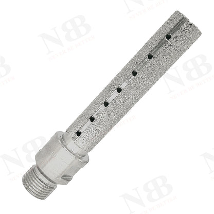 NBB Fresa de diamante, forma de dedo, broca de fresado de diamante para ampliar y dar forma al agujero en porcelana,cerámica,baldosas,granito,mármol, en seco o húmedo (1/2" Gas, plana)