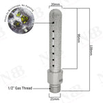 NBB Fresa de diamante,forma de dedo,broca de fresado de diamante para ampliar y dar forma al agujero en porcelana,cerámica,baldosas,granito,mármol, en seco o húmedo (1/2" Gas, redonda)