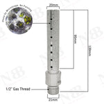NBB Fresa de diamante, forma de dedo, broca de fresado de diamante para ampliar y dar forma al agujero en porcelana,cerámica,baldosas,granito,mármol, en seco o húmedo (1/2" Gas, plana)