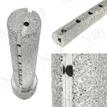 NBB Fresa de diamante, forma de dedo, broca de fresado de diamante para ampliar y dar forma al agujero en porcelana,cerámica,baldosas,granito,mármol, en seco o húmedo (1/2" Gas, plana)
