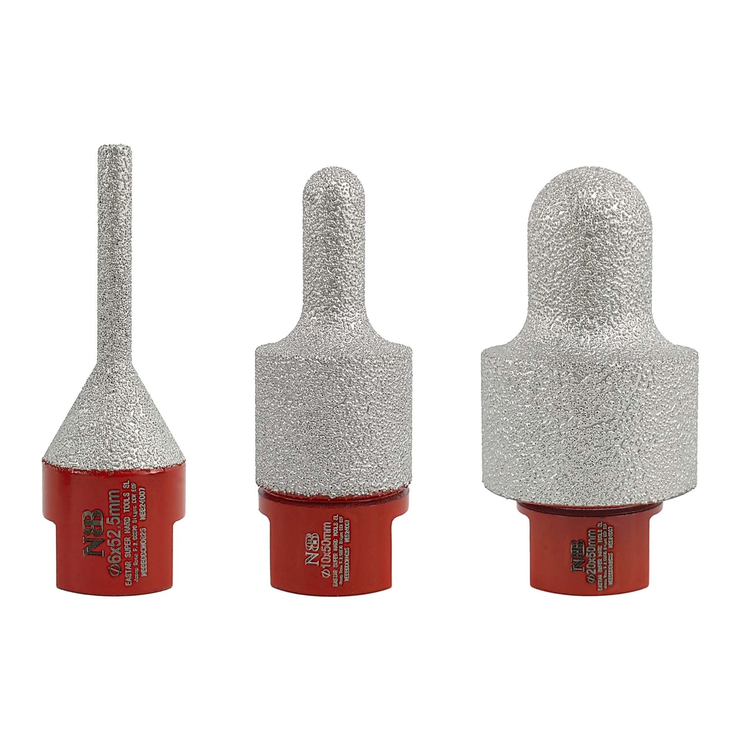NBB Broca de fresado de dedo diamante con M14 Fresa cónica de diamante broca de chaflán para ampliar biselar agujeros baldosas azulejos cerámica porcelana granito mármol en seco