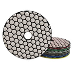 NBB Almohadillas de pulido de diamante 4" 100mm disco de renovación lijado diamante para Pulir en seco granito mármol piedra granito cerámica con respaldo de nylon buen acabado