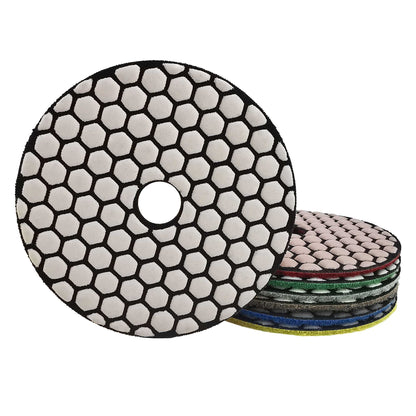 NBB Diamantpolierscheiben 4" (100 mm) Diamantschleifscheibe für Trockenpolieren von Granit, Marmor, Stein und Keramik mit Nylonrücken, für ein gutes Finish 