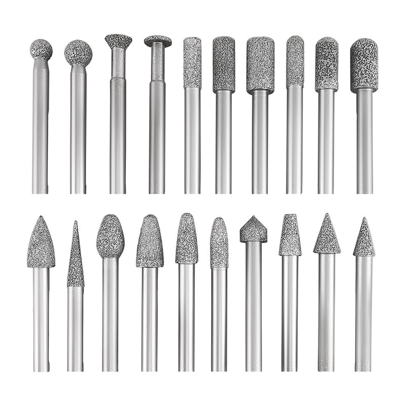 Juego de Fresas Diamantadas Soldadas al Vacío (VB)
