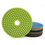 NBB Diamantpolierscheiben 4" (100 mm) Diamantschleifscheibe zur Nasspolitur von Granit, Marmor, Stein, Porzellan und Keramik mit Nylonrücken für ein gutes Finish 