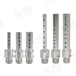 NBB Fresa de diamante, forma de dedo, broca de fresado de diamante para ampliar y dar forma al agujero en porcelana,cerámica,baldosas,granito,mármol, en seco o húmedo (1/2" Gas, plana)
