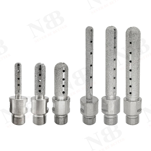 NBB Fresa de diamante,forma de dedo,broca de fresado de diamante para ampliar y dar forma al agujero en porcelana,cerámica,baldosas,granito,mármol, en seco o húmedo (1/2" Gas, redonda)