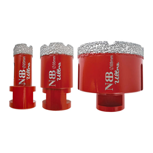 NBB Broca de diamante ultra calidad con M14, corona diamante para taladrar en seco y en húmedo en porcelana dura, cerámica, baldosas, granito, mármol, azulejo, para Amoladora Angular