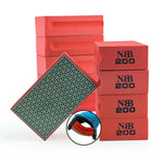 Disque de ponçage diamanté manuel NBB pour le ponçage ou le polissage, bloc de ponçage/polissage diamanté avec support en éponge flexible pour le meulage de la pierre, du granit, de la céramique, du carrelage, du verre, du bois et du métal