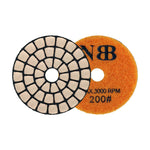 NBB Almohadillas de pulido de diamante 2" 50mm disco de renovación lijado diamante para Pulir en seco y humedo granito mármol piedra granito cerámica con respaldo de nylon buen acabado(50#,  100#， 200#， 400#)