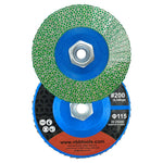 NBB Rueda de láminas con diamante Disco de láminas de diamante completo con M14 brida ideal para lijado pulido de cerámica gres porcelánico piedra bordes y biseles con amoladora