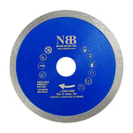 NBB Diamanttrennscheibe, Diamantsägeblatt mit 8 mm Höhe, durchgehender Blattstärke 1,4 mm, professionelles Diamanttrennblatt zum Schneiden von Porzellan, Keramik, Fliesen, Marmor, Granit und Stein
