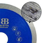 NBB Diamanttrennscheibe, Diamantsägeblatt mit 8 mm Höhe, durchgehender Blattstärke 1,4 mm, professionelles Diamanttrennblatt zum Schneiden von Porzellan, Keramik, Fliesen, Marmor, Granit und Stein