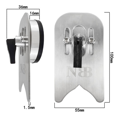 NBB Soportes de Taladro Localizador de taladro de metal herramienta auxiliar Guía de perforación fijador antideslizante para taladros con potente ventosa para dia.5-50mm fácil instalación (Metal G1)