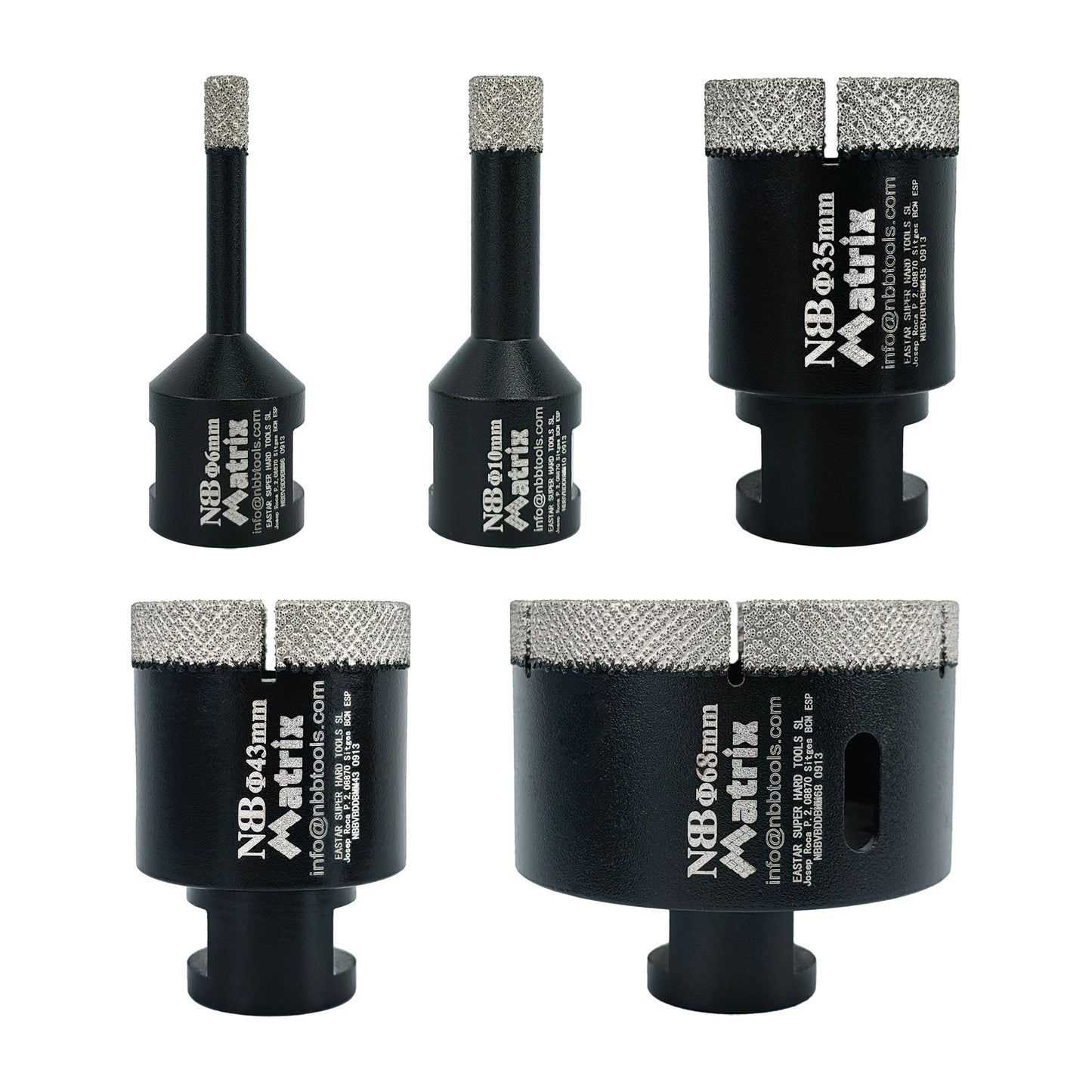 NBB Broca de diamante fresa diamantada con M14 Ordenar en forma de una matriz corona diamante para taladrar en porcelana cerámica baldosa granito mármol en seco húmedo para Amoladora Angular