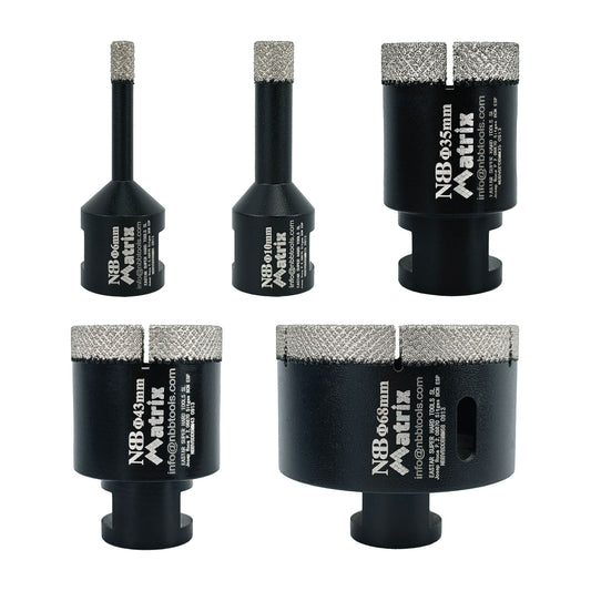 NBB Broca de diamante fresa diamantada con M14 Ordenar en forma de una matriz corona diamante para taladrar en porcelana cerámica baldosa granito mármol en seco húmedo para Amoladora Angular