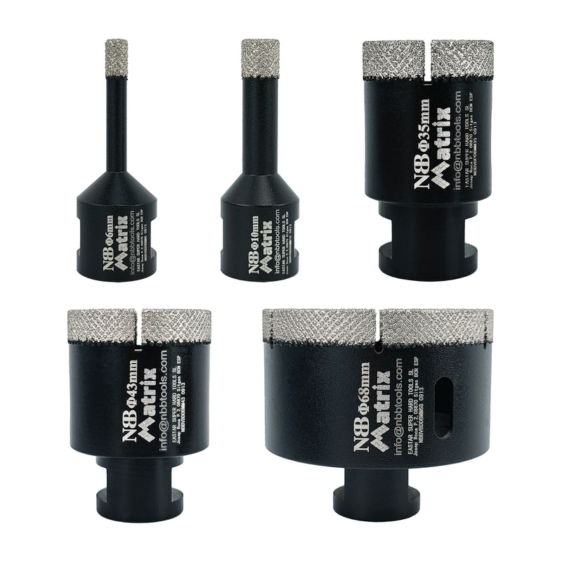 NBB Broca de diamante fresa diamantada con M14 Ordenar en forma de una matriz corona diamante para taladrar en porcelana cerámica baldosa granito mármol en seco húmedo para Amoladora Angular