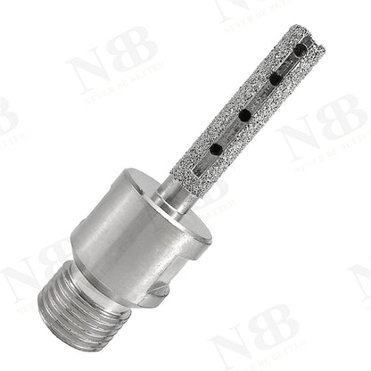 NBB Fresa de diamante, forma de dedo, broca de fresado de diamante para ampliar y dar forma al agujero en porcelana,cerámica,baldosas,granito,mármol, en seco o húmedo (1/2" Gas, plana)