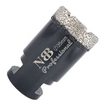 NBB Vakuumgelöteter Diamantbohrer mit M14, für professionelles Nass- und Trockenbohren in Hartporzellan, Keramik, Fliesen, Granit, Marmor, schnell, für Winkelschleifer (PRO EAVBDDBM)