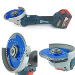 NBB Diamanttrennscheibe, verstärkter Turboschneider, 8 mm Höhe, 22,23 mm Aufnahme, Universaltrennscheibe für Granit, Keramik, Ziegel, Beton, Nass- und Trockenbearbeitung (125 mm) 