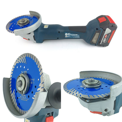 NBB Disco de corte diamante sierra de diamante con cortador turbo reforzado altura de 8mm eje 22,23 mm hoja cuchilla de corte de uso general Granito Cerámica Ladrillo Hormigón en seco húmedo (125mm)