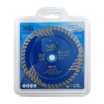 NBB Diamanttrennscheibe, verstärkter Turboschneider, 8 mm Höhe, 22,23 mm Aufnahme, Universaltrennscheibe für Granit, Keramik, Ziegel, Beton, Nass- und Trockenbearbeitung (125 mm) 