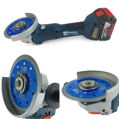 NBB Disco de corte de diamante premium sierra de diamante con altura de 10mm segmento turbo cruzado espesor 1,4mm eje 22,23 mm hoja diamant Corte en seco de Porcelanico Cerámica Azulejo