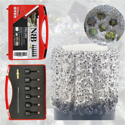 6pcs NBB Broca de diamante soldada al vacío con M14, para taladrar en seco y en húmedo profesionalmente en porcelana dura, cerámica,baldosas,granito,mármol,para Amoladora Angular
