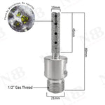NBB Fresa de diamante, forma de dedo, broca de fresado de diamante para ampliar y dar forma al agujero en porcelana,cerámica,baldosas,granito,mármol, en seco o húmedo (1/2" Gas, plana)