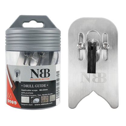 NBB Soportes de Taladro Localizador de taladro de metal herramienta auxiliar Guía de perforación fijador antideslizante para taladros con potente ventosa para dia.5-50mm fácil instalación (Metal G1)