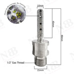 NBB Fresa de diamante,forma de dedo,broca de fresado de diamante para ampliar y dar forma al agujero en porcelana,cerámica,baldosas,granito,mármol, en seco o húmedo (1/2" Gas, redonda)