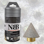 NBB Diamantfräser mit M14-Schaft, für professionelles Trocken- oder Nassfasen von Porzellan, Keramik, Fliesen, Granit und Marmor, für Winkelschleifer