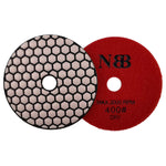 NBB Almohadillas de pulido de diamante 4" 100mm disco de renovación lijado diamante para Pulir en seco granito mármol piedra granito cerámica con respaldo de nylon buen acabado