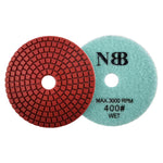 NBB Diamantpolierscheiben 4" (100 mm) Diamantschleifscheibe zur Nasspolitur von Granit, Marmor, Stein, Porzellan und Keramik mit Nylonrücken für ein gutes Finish 