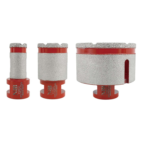 NBB Broca de diamante con M14 Fresa de fresado de diamante broca de chaflán para taladrar ampliar y dar forma al porcelana azulejos cerámica baldosas granito mármol en seco/húmedo 2 en 1