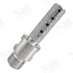 NBB Fresa de diamante, forma de dedo, broca de fresado de diamante para ampliar y dar forma al agujero en porcelana,cerámica,baldosas,granito,mármol, en seco o húmedo (1/2" Gas, plana)