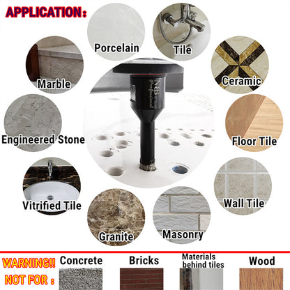 6pcs NBB Broca de diamante soldada al vacío con M14, para taladrar en seco y en húmedo profesionalmente en porcelana dura, cerámica,baldosas,granito,mármol,para Amoladora Angular