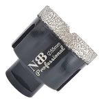 NBB Vakuumgelöteter Diamantbohrer mit M14, für professionelles Nass- und Trockenbohren in Hartporzellan, Keramik, Fliesen, Granit, Marmor, schnell, für Winkelschleifer (PRO EAVBDDBM)