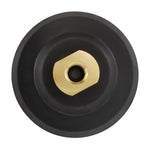 NBB Almohadillas de soporte de gancho y bucle almohadillas traseras respaldo de goma dia.100mm /4"con conexión de cobre completa en rosca M14 caucho flexible de dureza media con respaldo de gancho