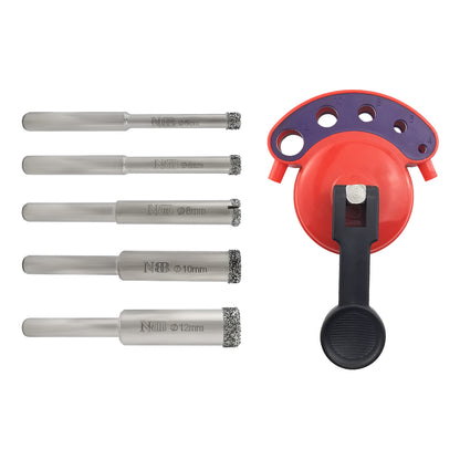 NBB Brocas de diamante con mango redondo corona diamante taladrar en húmedo en mármol piedra lujo cerámica granito azulejo vidrio niquelado para taladros de banco o de pistola