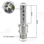 NBB Fresa de diamante, forma de dedo, broca de fresado de diamante para ampliar y dar forma al agujero en porcelana,cerámica,baldosas,granito,mármol, en seco o húmedo (1/2" Gas, plana)