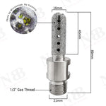 NBB Fresa de diamante,forma de dedo,broca de fresado de diamante para ampliar y dar forma al agujero en porcelana,cerámica,baldosas,granito,mármol, en seco o húmedo (1/2" Gas, redonda)